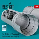 ResKit Models F-4 (E, J, F, G, S) Phantom II exhaust nozzles for Academy kit (3D Printed) 1:48 (RSU48-0468)