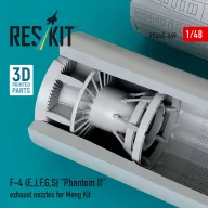   ResKit Models F-4 (E, J, F, G, S) Phantom II exhaust nozzles for Meng kit (3D Printed) 1:48 (RSU48-0469)
