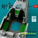 ResKit Models Rafale M cockpit (Basic edition with 3D decals) for Revell/Academy kit (3D printed) 1:48 (RSU48-0479)