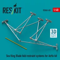   ResKit Models Sea King blade fold restraint systems for Airfix kit (3D Printed) 1:48 (RSU48-0481)