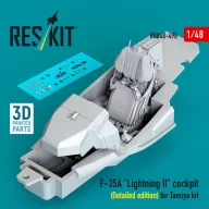   ResKit Models F-35A Lightning II cockpit (Detailed edition) for Tamiya kit (3D Printed) 1:48 (RSU48-0498)