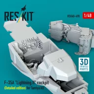  ResKit Models F-35A Lightning II cockpit (Detailed edition) for Tamiya kit (3D Printed) 1:48 (RSU48-0498)