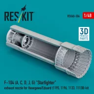   ResKit Models F-104 (A, C, D, J, G) Starfighter exhaust nozzle for Hasegawa/Eduard (1195, 1196, 1133, 11130) kit (3D Printed) 1:48 (RSU48-0504)