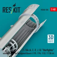   ResKit Models F-104 (A, C, D, J, G) Starfighter exhaust nozzle for Hasegawa/Eduard (1195, 1196, 1133, 11130) kit (3D Printed) 1:48 (RSU48-0504)