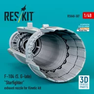   ResKit Models F-104 (S, G-late) Starfighter exhaust nozzle for Kinetic kit (3D Printed) 1:48 (RSU48-0507)