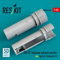   ResKit Models RA-5C Vigilante exhaust nozzles late type for Trumpeter kit (3D Printed) 1:48 (RSU48-0508)