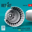 ResKit Models RA-5C Vigilante exhaust nozzles early type for Trumpeter kit (3D Printed) 1:48 (RSU48-0509)