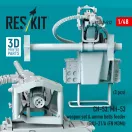 ResKit Models CH-53, MH-53 weapon set & ammo belts feeder (GAU-21/A (FN M3M)) (3 pcs) (3D Printed) 1:48 (RSU48-0512)