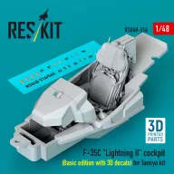   ResKit Models F-35C Lightning II cockpit (Basic edition with 3D decals) for Tamiya kit (3D Printed) 1:48 (RSU48-0516)