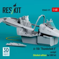   ResKit Models A-10A Thunderbolt II cockpit (Detailed edition) for GWH kit (3D Printed) 1:48 (RSU48-0519)