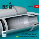 ResKit Models F/A-18 Super Hornet type 1 exhaust nozzles for Hasegawa kit (3D Printed) 1:48 (RSU48-0522)