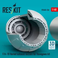   ResKit Models F/A-18 Hornet exhaust nozzles for Hasegawa kit (3D Printed) 1:48 (RSU48-0536)