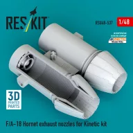   ResKit Models F/A-18 Hornet exhaust nozzles for Kinetic kit (3D Printed) 1:48 (RSU48-0537)