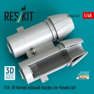   ResKit Models F/A-18 Hornet exhaust nozzles for Kinetic kit (3D Printed) 1:48 (RSU48-0537)