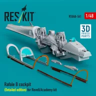   ResKit Models Rafale B cockpit cockpit (Detailed edition) for Revell/Academy kit (3D Printed) 1:48 (RSU48-0541)
