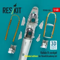   ResKit Models Rafale B cockpit cockpit (Detailed edition) for Revell/Academy kit (3D Printed) 1:48 (RSU48-0541)