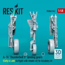ResKit Models A-10 Thunderbolt II landing gears (Early & Late) (in flight) with wheels set for Academy kit (3D Printed) 1:48 (RSU48-0542)