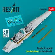   ResKit Models Rafale B cockpit (Detailed edition) for HobbyBoss kit (3D Printed) 1:48 (RSU48-0543)
