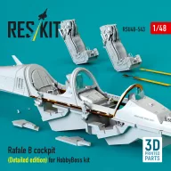   ResKit Models Rafale B cockpit (Detailed edition) for HobbyBoss kit (3D Printed) 1:48 (RSU48-0543)