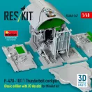 ResKit Models P-47D-10/11 Thunderbolt cockpit (Basic edition with 3D decals) for MiniArt kit (3D Printed) 1:48 (RSU48-0547)
