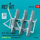 ResKit Models Mi-8 Hip weapon mounting frame with BD3-57KrV for Trumpeter kit (UKRAINE Late) (2 pcs) (3D Printed) 1:48 (RSU48-0550)
