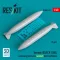 ResKit Models Tornado IDS/ECR 1500L underwing fuel tanks (welded) (German AF / Italian AF) (2 pcs) (3D Printed) 1:48 (RSU48-0553)
