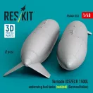 ResKit Models Tornado IDS/ECR 1500L underwing fuel tanks (welded) (German AF / Italian AF) (2 pcs) (3D Printed) 1:48 (RSU48-0553)