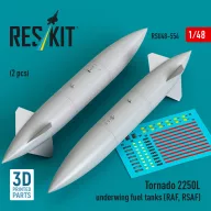   ResKit Models Tornado 2250L underwing fuel tanks (RAF, RSAF) (2 pcs) (3D Printed) 1:48 (RSU48-0554)