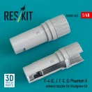 ResKit Models F-4 (E, J, F, G, S) Phantom II exhaust nozzles for Hasegawa kit (3D Printed) 1:48 (RSU48-0563)