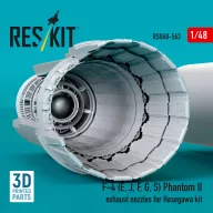   ResKit Models F-4 (E, J, F, G, S) Phantom II exhaust nozzles for Hasegawa kit (3D Printed) 1:48 (RSU48-0563)