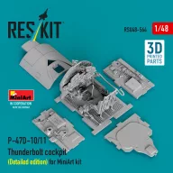   ResKit Models P-47D-10/11 Thunderbolt cockpit (Detailed edition) for MiniArt kit (3D Printed) 1:48 (RSU48-0564)