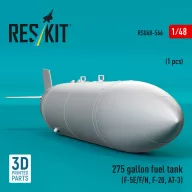   ResKit Models 275 gallon fuel tank (F-5E/F/N, F-20, AT-3) (1 pcs) (3D Printed) 1:48 (RSU48-0566)