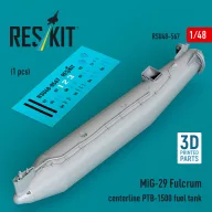   ResKit Models MiG-29 Fulcrum centerline PTB-1500 fuel tank (1 pcs) (3D Printed) 1:48 (RSU48-0567)