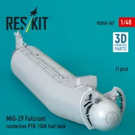   ResKit Models MiG-29 Fulcrum centerline PTB-1500 fuel tank (1 pcs) (3D Printed) 1:48 (RSU48-0567)