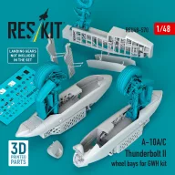   ResKit Models A-10A/C Thunderbolt II wheel bays (3D Printed) for Great Wall Hobby 1:48 (RSU48-0570)
