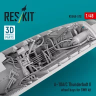   ResKit Models A-10A/C Thunderbolt II wheel bays (3D Printed) for Great Wall Hobby 1:48 (RSU48-0570)