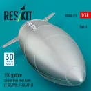 ResKit Models 150 gallon centerline fuel tank (F-5E/F/N, F-20, AT-3) (1 pcs) (3D Printed) 1:48 (RSU48-0575)