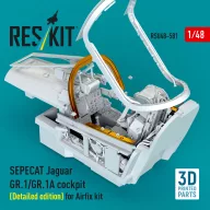   ResKit Models SEPECAT Jaguar GR.1/GR.1A cockpit (Detailed edition) (3D Printed) for Airfix 1:48 (RSU48-0581)