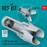   ResKit Models F-105 Thunderchief exhaust nozzle for Revell/Monogram kit (3D Printed) 1:48 (RSU48-0584)