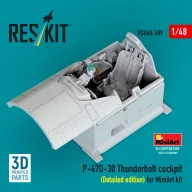   ResKit Models P-47D-30 Thunderbolt cockpit (Detailed edition) for MiniArt kit (3D Printed) 1:48 (RSU48-0589)