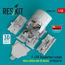 ResKit Models P-47M Thunderbolt cockpit (Basic edition with 3D decals) for MiniArt kit (3D Printed) 1:48 (RSU48-0590)