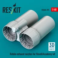   ResKit Models Rafale exhaust nozzles for Revell/Academy kit (3D Printed) 1:48 (RSU48-0595)