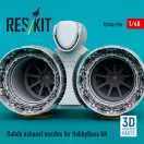 ResKit Models Rafale exhaust nozzles for HobbyBoss kit (3D Printed) 1:48 (RSU48-0596)