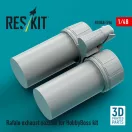 ResKit Models Rafale exhaust nozzles for HobbyBoss kit (3D Printed) 1:48 (RSU48-0596)