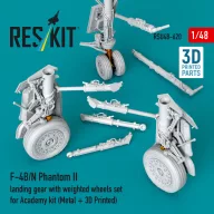   ResKit Models F-4B/N Phantom II landing gear with weighted wheels set (Metal + 3D Printed) for Academy 1:48 (RSU48-0620)