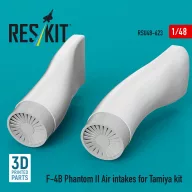   ResKit Models F-4B Phantom II Air intakes for Tamiya kit (3D Printed) 1:48 (RSU48-0623)