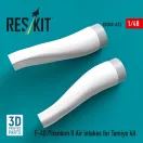 ResKit Models F-4B Phantom II Air intakes for Tamiya kit (3D Printed) 1:48 (RSU48-0623)