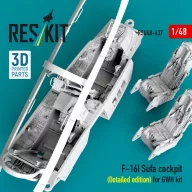   ResKit Models F-16I Sufa cockpit (Detailed edition) (3D Printed) for Great Wall Hobby 1:48 (RSU48-0637)