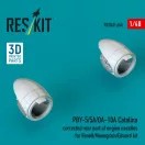 ResKit Models PBY-5/5A/OA-10A Catalina corrected rear part of engine nacelles (3D Printed) for Revell / Monogram / Eduard 1:48 (RSU48-0644)