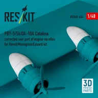   ResKit Models PBY-5/5A/OA-10A Catalina corrected rear part of engine nacelles (3D Printed) for Revell / Monogram / Eduard 1:48 (RSU48-0644)